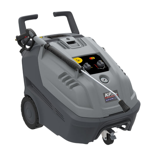Nettoyeur haute pression eau chaude Série KP Axiale BAR'ONE HP - vue d'ensemble avec lance